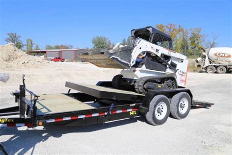 dump trailers for skid steer|tilt bed skid loader trailers.